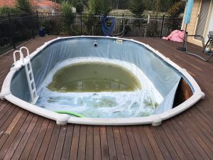 Pool resurfacing project